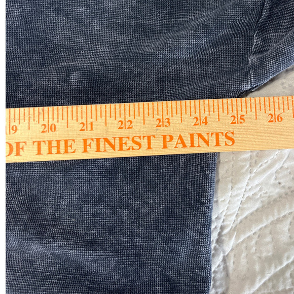 Women's Distressed Oversized Crop Top Small Waffle Knit Casual Pullover Cut Out - Picture 7 of 9